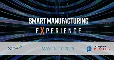 photo illustration announcing Kubotek Kosmos's participation in the Smart Manufacturing Experience event