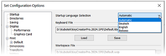 inset from KeyCreator 2024 CAD user interface showing newly added multi-lingual support