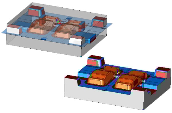 inset from KeyCreator 2024 CAD user interface showing updated handling of face material color properties