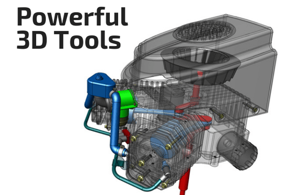 AutoCAD page - 3d tools