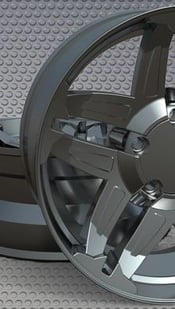 Wheel Rims Rendered with KeyCreator Artisan