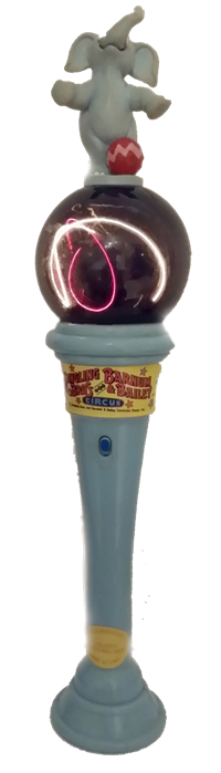 The first product JCF Research Associates helped to produce was a toy to be sold at the circus as a souvenir – a branded handheld globe light that youngsters could illuminate with the press of a button. 