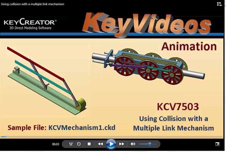 Animation: Using Collision with a Multiple Link Mechanism