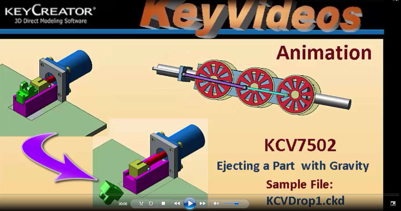 Animation: Ejecting a Part with Gravity