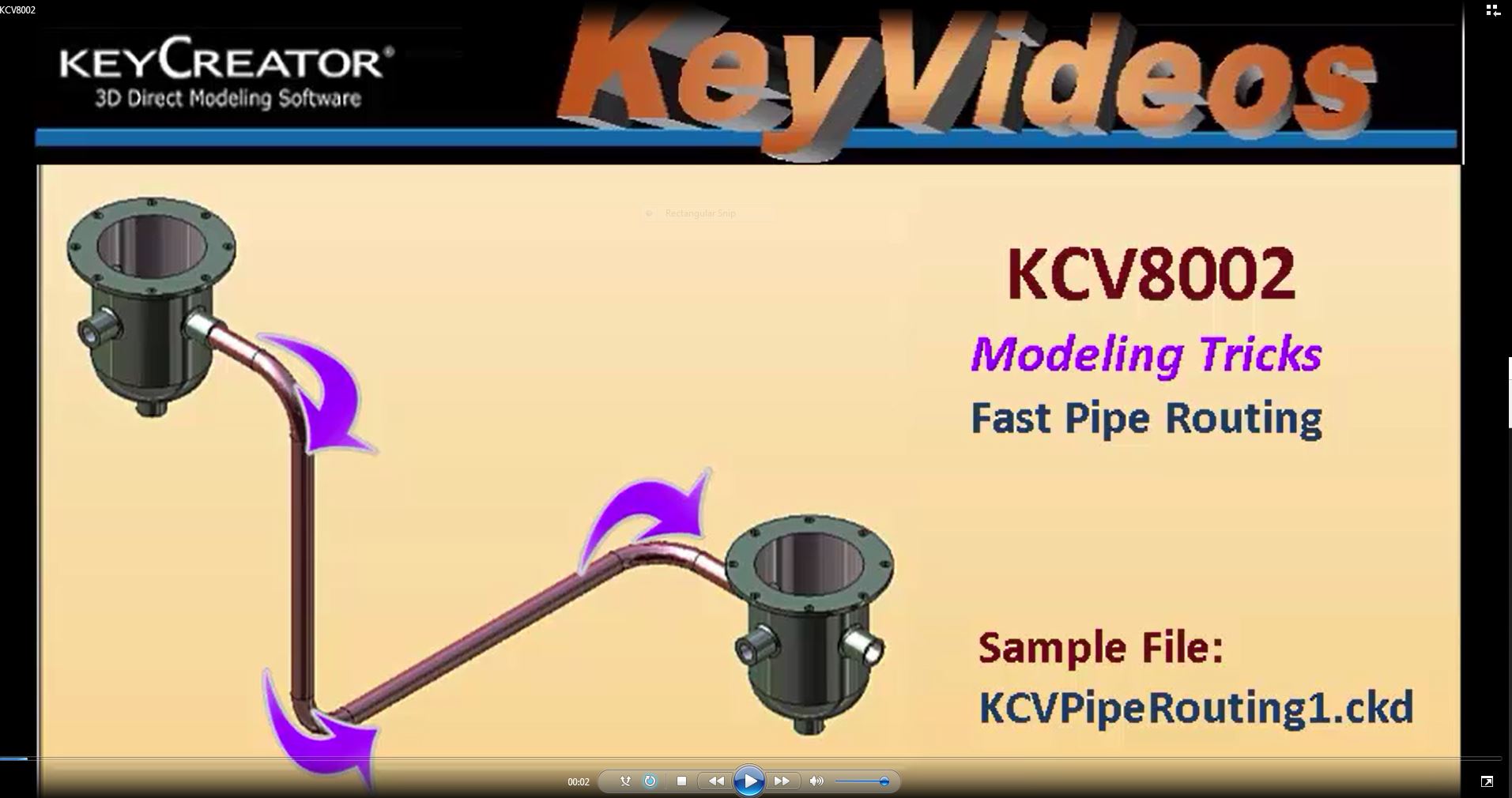 Modeling Trick- Fast Pipe Routing