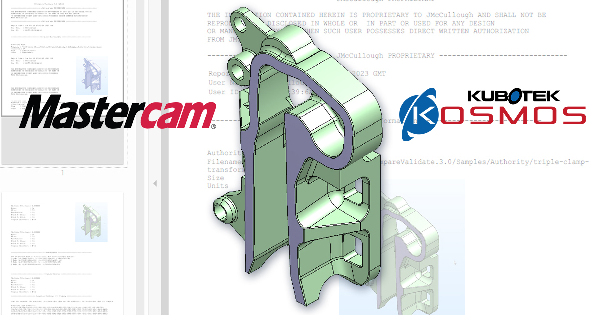 Partnership Between Kubotek Kosmos & Mastercam Announced